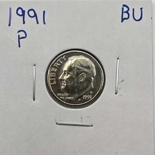 1991-P Roosevelt Dime BU (Brilliant Uncirculated) Philadelphia Mint
