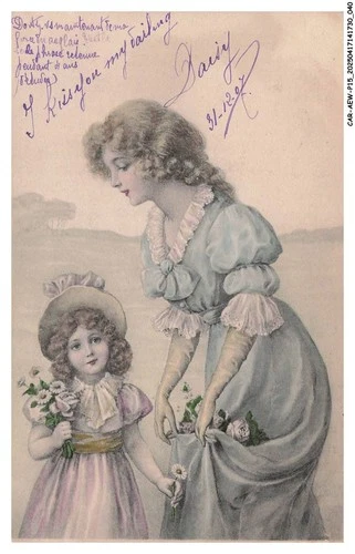 CAR-AEWP15-0845-ILLUSTRATOR - Mother And Daughter