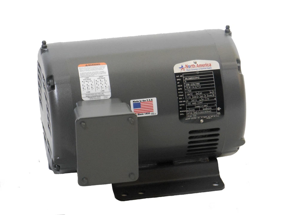 Convertidor de fase rotativo PL-5 Pro-Line 5 HP - Arrancador incorporado, hecho en EE. UU. Foto 3 de 4