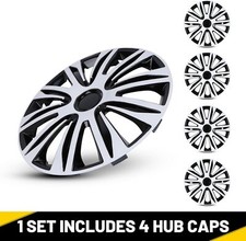 13" Set of 4 Wheel Covers Full Rim Hub Caps Fit R13 Tire & Steel Wheels USA