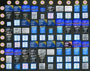 Intel Core I3 I5 I7 Sticker 6th 7th 8th 9th Gen Os Sticker Graphics Sticker Ebay