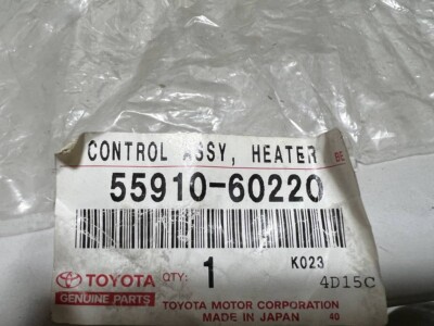 Genuine Toyota AC Heater Control Switch Panel Unit 55910-60220