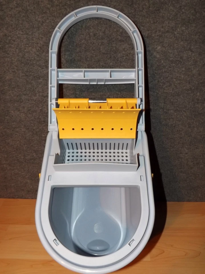  Vermop Wringboy Komplett-Set = Eimer, Presse, Halter, Teleskopstiel u. 4 x Mop  - Bild 3 von 4