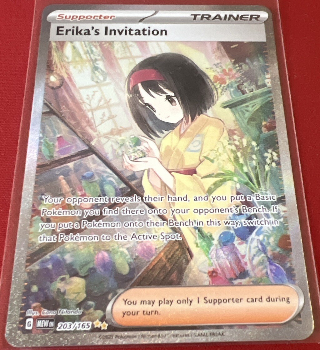 Erika's Invitation 203/165 SV 151 Special Illustration Rare Pokémon Near Mint NM