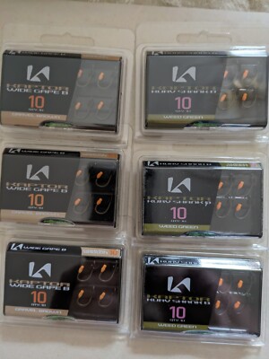 Korda Kaptor ;10 , Wide  Gape  Carp Fishing Hooks | **BRAND NEW**