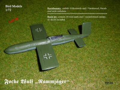 Focke Wulf ''Rammjäger'' 1/72 Bird Models Resin Kit / Resin Kit