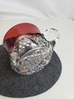 Antique 1902  Malcol Fair Flash Glass Ruby Red Mug Shot Mini — photo 6