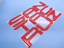 3D Gloss Red Domed TAILGATE LETTERS FITS HYUNDAI SANTA CRUZ 2022 +