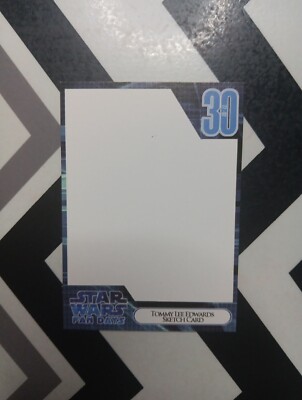 Official Pix Star Wars Fan Days TOMMY LEE EDWARDS UNUSED SKETCH CARD BLANK 2007