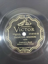 Creatore's Band 78 12" Lucia Sextette / Trovatore Miserere E/E