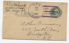 1935 USS Alden postal card California-Pacific expo san Diego CA [5838.293]