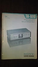 Sony ta-1010 Service Manual integrated stereo amplifier amp Original repair book