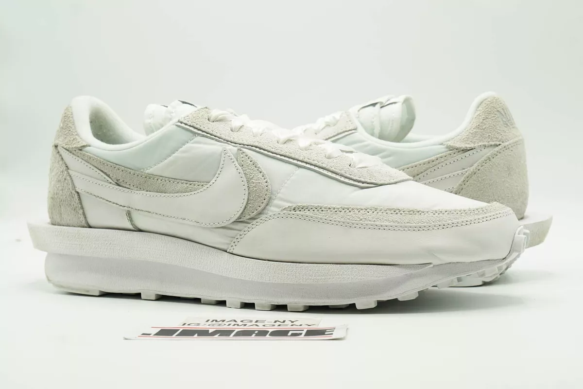 NIKE LD WAFFLE SACAI USED SIZE 14 WHITE BV0073 101