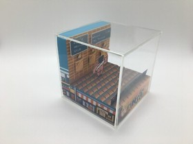 River City Ransom Sauna Customized Text for Gifts! Shadow Box Diorama Cube NES