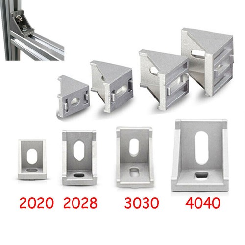 Set Of 4 L-Shaped Corner Joint Brackets (for 2020 Aluminium T-Slot - Foto 6