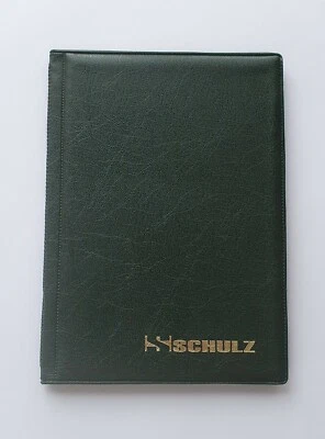 Coin Album for 96 Collection Spaces Holder Schulz Folder Book 50p £1 £2 Green