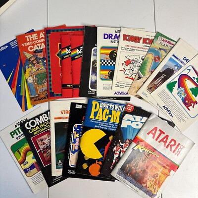 Vintage Atari 2600 Game Manuals, Catalogs, and More! You Pick!