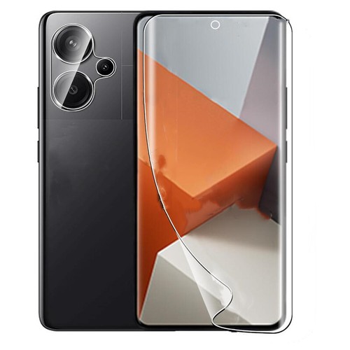 For Xiaomi Redmi Note 13 Pro+ 5G Soft TPU Screen Protector+Camera Lens Protector - Zdjęcie 5 z 8