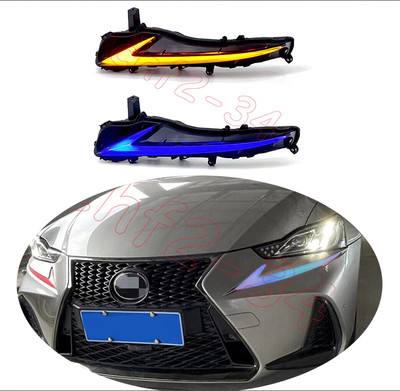 LED Front Fog Lights Driving Lamps Left+Right For Lexus IS200T/300/350/500 16-23