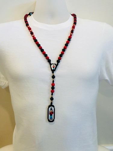 Rosario Santa Muerte 7 Potencias Criystal Rosenkranz Heiliger Tod 7 Kräfte - Bild 12 von 14