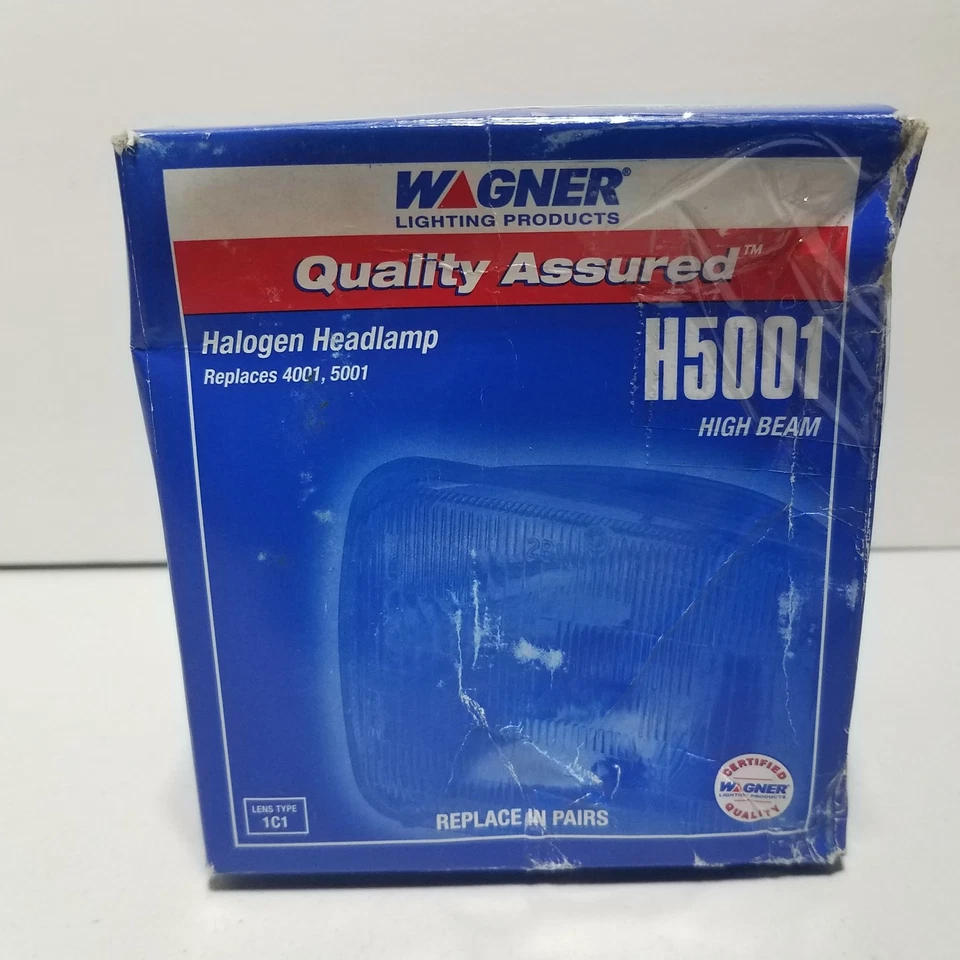 Wagner Lighting H5001 Sealed Beam Halogen Headlamp For 1958 Chevrolet Corvette - Image 4 of 4