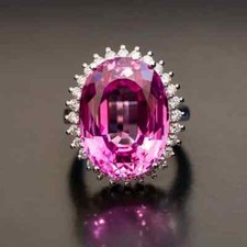 9.90 Ct Real Natural Sapphire Diamond Wedding...