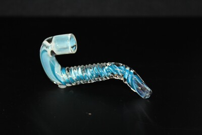4'' AQUA TUNES Mini Sherlock Tobacco Smoking Glass Pipe One Hitter Glass Pipes