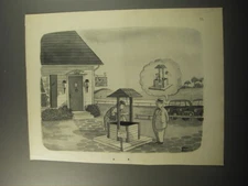 1951 Cartoon by Chas Addams - Wishing Well