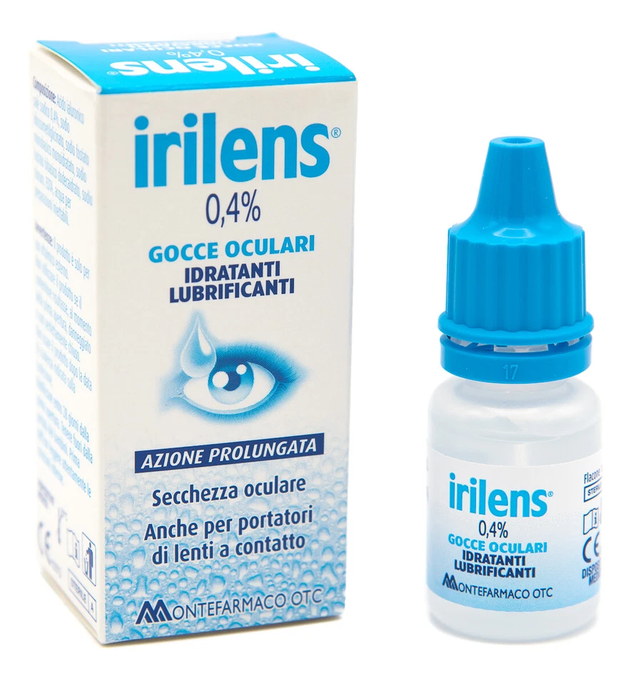 MONTEFARMACO IRILENS 0,4% Gocce Oculari Lacrime artificiali - Idratanti,lubrificanti - 10 ml