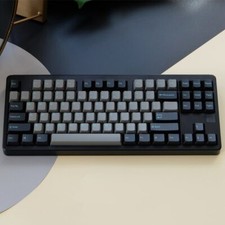 123 Keys/Set Graphite Gray Cyan Theme Custom Keycaps For Mechanical Keyboard