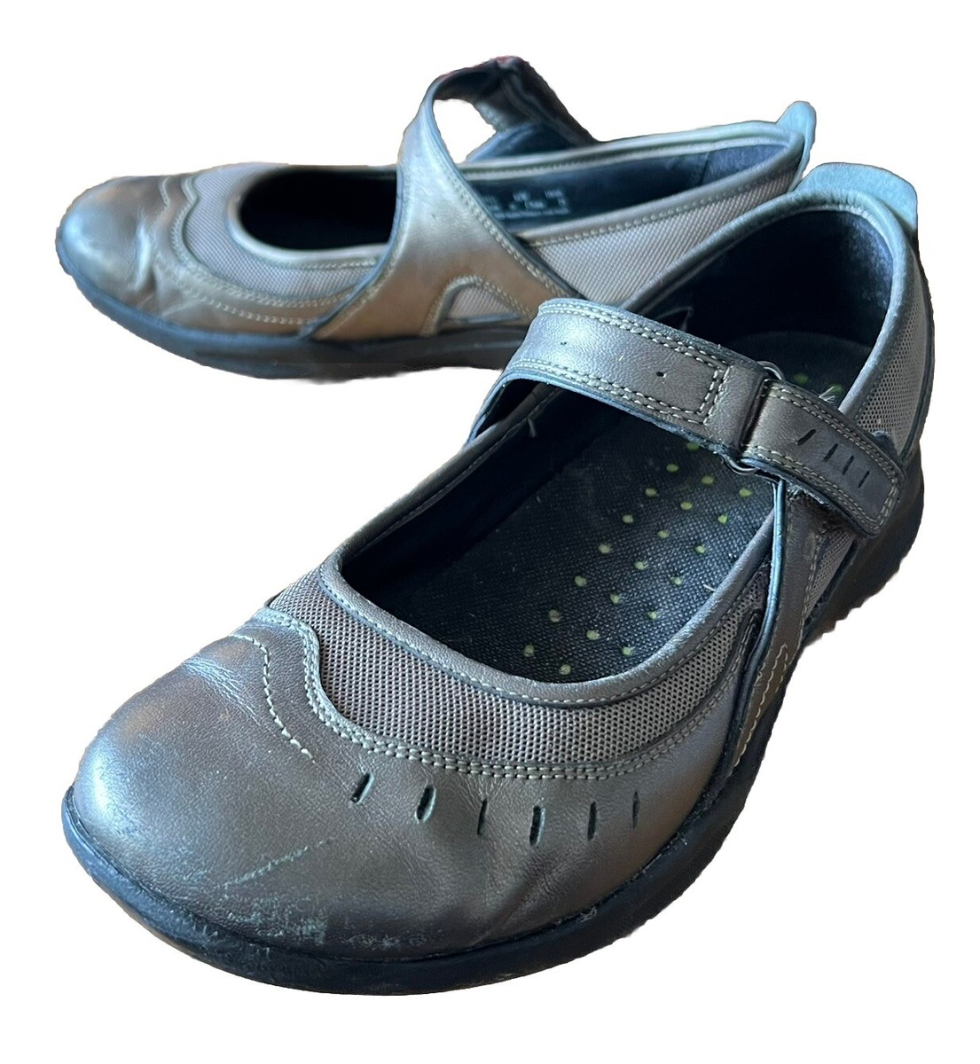 Clarks Mary Jane Women's US W Wave Walk Outdoor Trail Shoes Bronze Brown