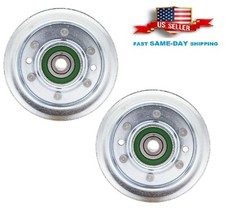 2 Flat Idler Pulley For Husqvarna 173438 131494 155191 104360 280-671 For AYP