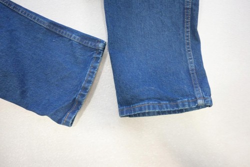 Wrangler Slim Fit Western Cowboy Cut Rugged Denim Blue Jeans Womens Size 11 x 38 - Picture 3 of 10