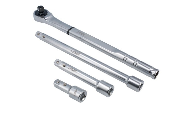 "Laser Tools Ratschenhebel 120 ZäHne 3/4\"D - Extra Lange Hebelwirkung 9054"-image