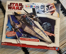 Star Wars Clone Wars Imperial V-Wing Starfighter Vehicle Hasbro 2009 Toys R Us