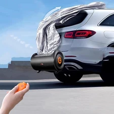 Retractable Automatic Car Cover, Waterproof All-Weather Portable Car Shade with 