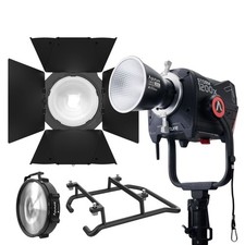 Aputure Storm 1200x Dual-Color Light Fixture with Fresnel and Barn Doors Bundle