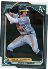 2024 Bowman Chrome Prospect Rookie Jacob Wilson #3 Athletics
