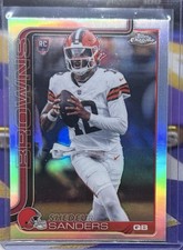 2025 Topps Chrome Football Shedeur Sanders Rookie Refractor #315 RC  Browns