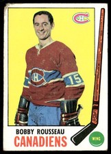 Bobby Rousseau 1969-70 Topps #9 Montreal Canadiens Low Grade