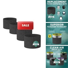 Filter V Carbon Replacement Filters (4-Pack) FLT15CB4: GermGuardian FLT15CB4 Carbon Filter Replacements Fits AirSafe Series AC151 Air