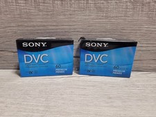 Lot Of 2 Sony Mini DV Digital Video Cassette DVC 60 Minute Premium Tapes