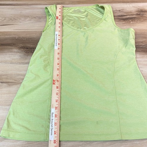 Eddie Bauer Tank Top Womens Green V Neck Sleeveless Athleisure Dress Size Medium - Picture 5 of 8