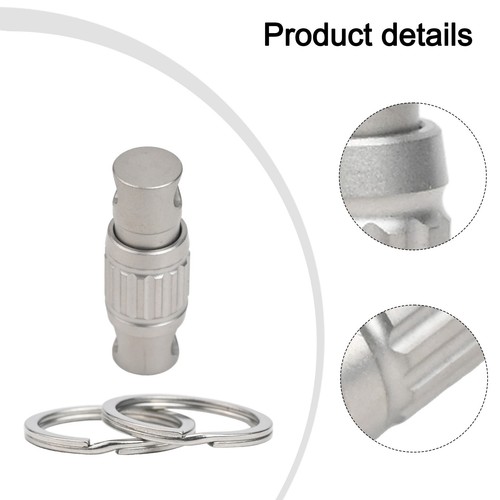 Lightweight Titanium Keychain Detachable Car Key Holder with Anti Skid Design - Picture 6 of 12