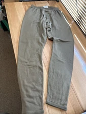 Cold Weather Bottoms Grid Waffle Fleece Bottoms Small Regular Free Shipping