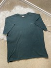 VTG 90s Nike T-Shirt XL Forest Green Made in USA Mini Swoosh Heavy Cotton — photo 1