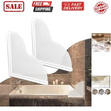 Shower Splash Guard Kit, Large Splash Guards for Bathtub Waterproof Self-Adhe...