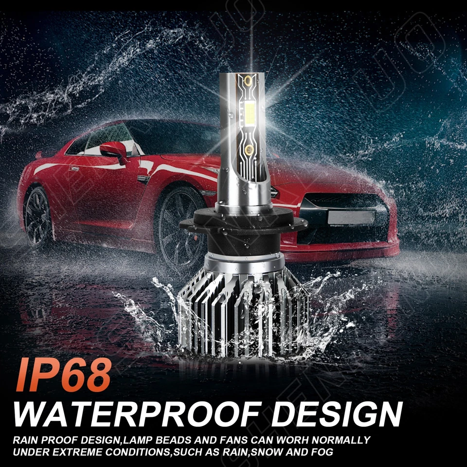 Para Volvo XC90 2003-2006 Combo H7 + H11 Kit Bombillas Faro LED 6000K Blanco 4x Foto 3 de 4