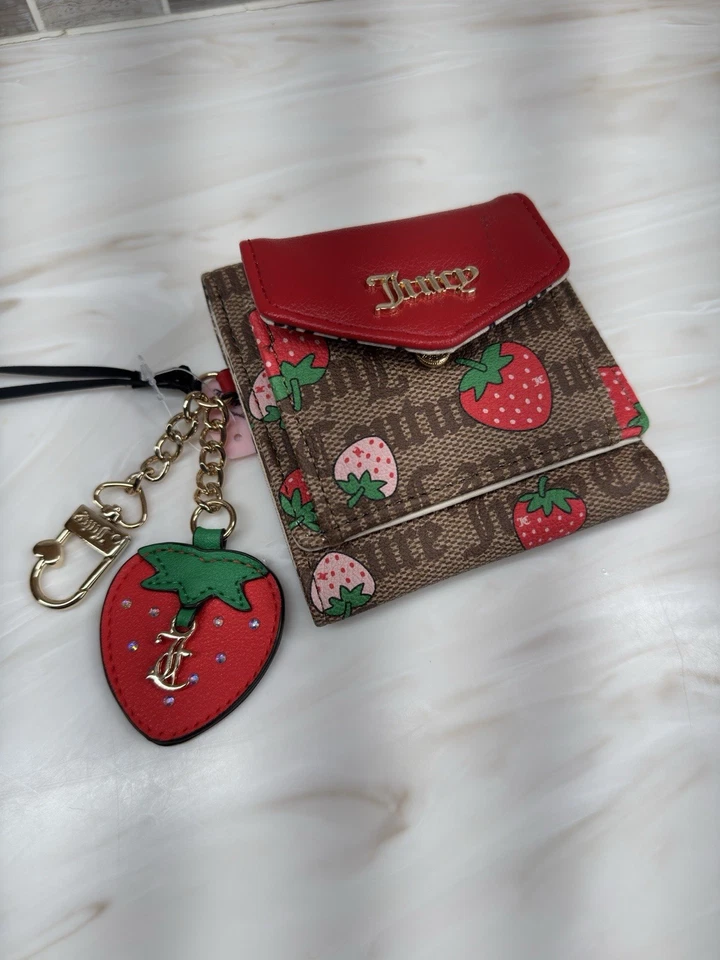 Juicy Couture Fresa Recién Escogida Cartera y Cartera Conjunto Castaño Chino Foto 4 de 4