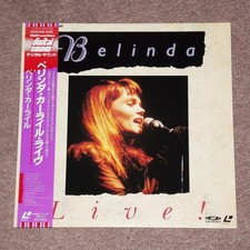 BELINDA CARLISLE Live [1988] - RARE 1989 JAPAN LASERDISC + OBI (WV048-3018)